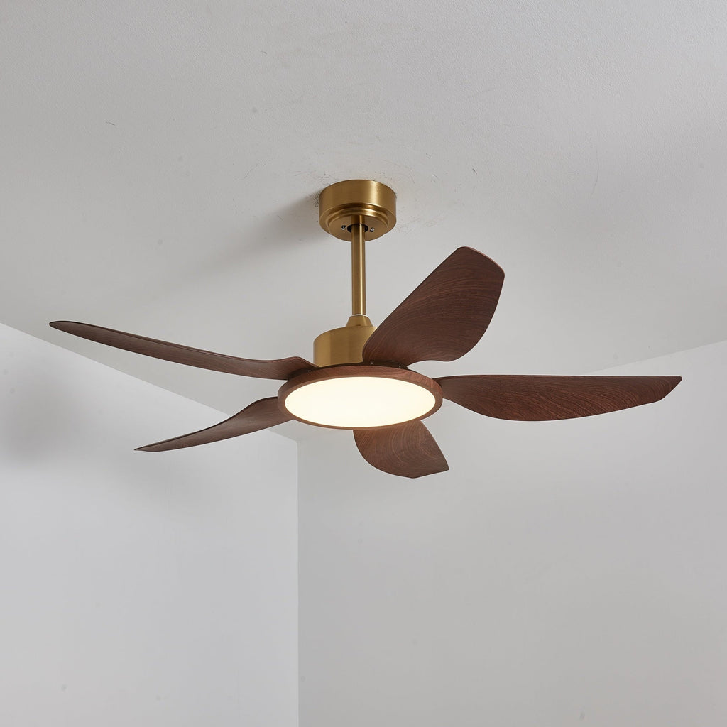 Plafonnier Ventilateur Aurelia Effet Bois