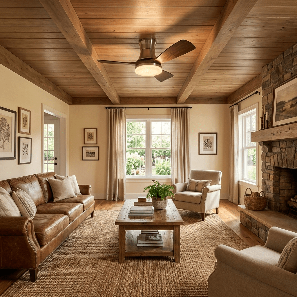 Plafonnier Ventilateur Rowan Nickel