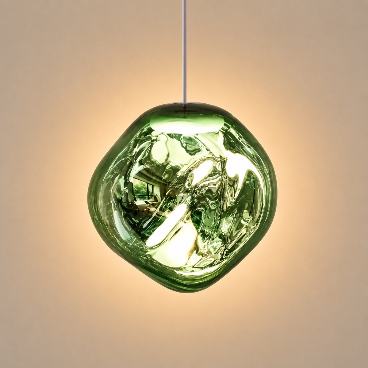 Suspension LED Organique Design Effet Verre