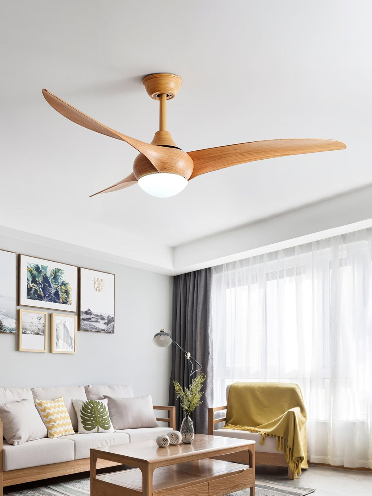 Plafonnier Ventilateur Zatheora Naturel