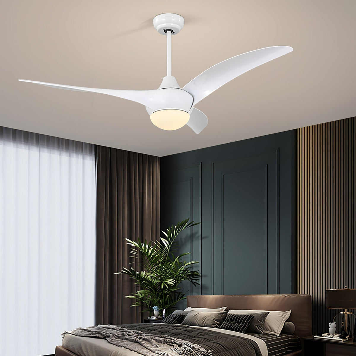 Plafonnier Ventilateur Zatheora Naturel