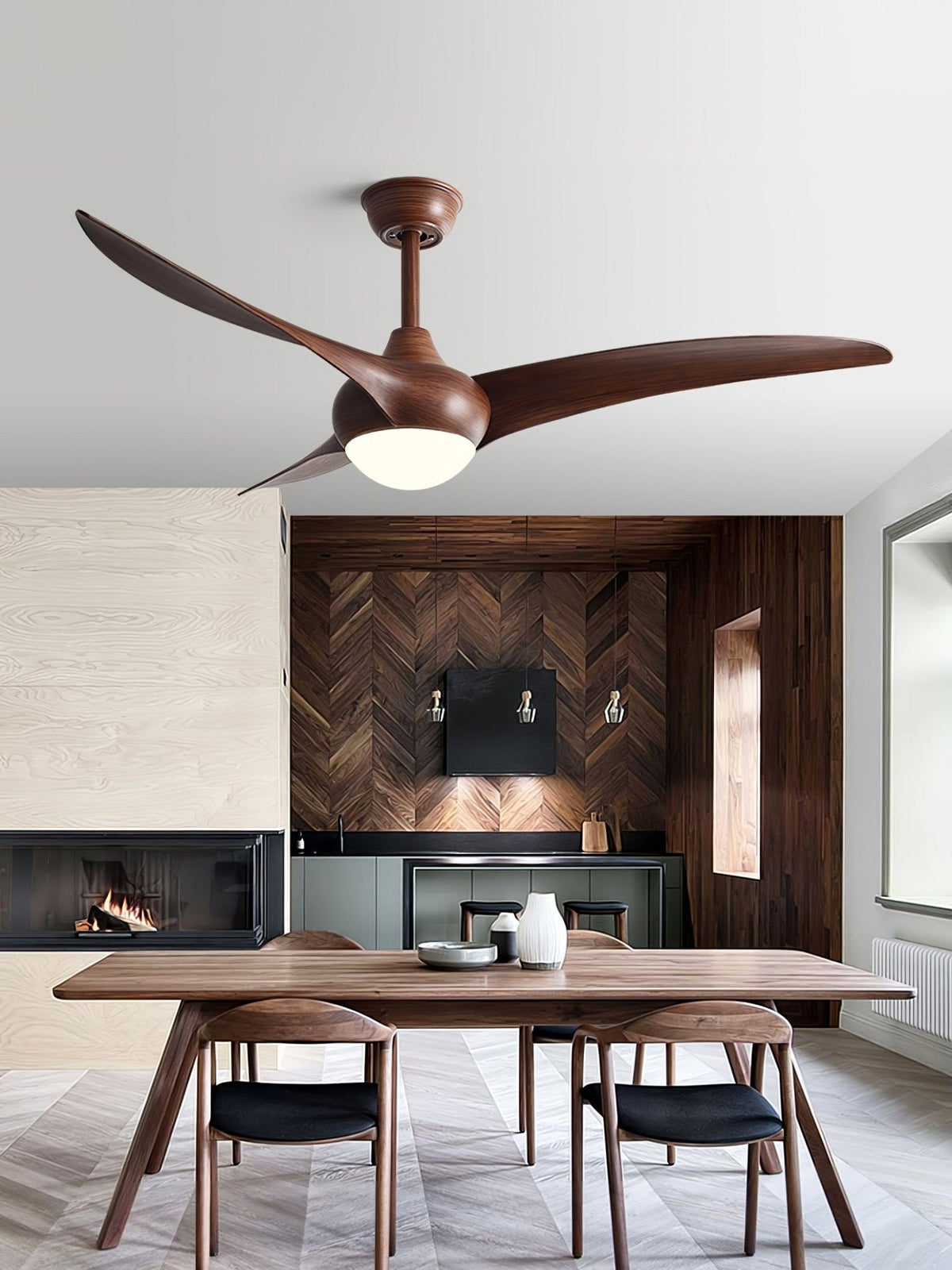 Plafonnier Ventilateur Zatheora Naturel