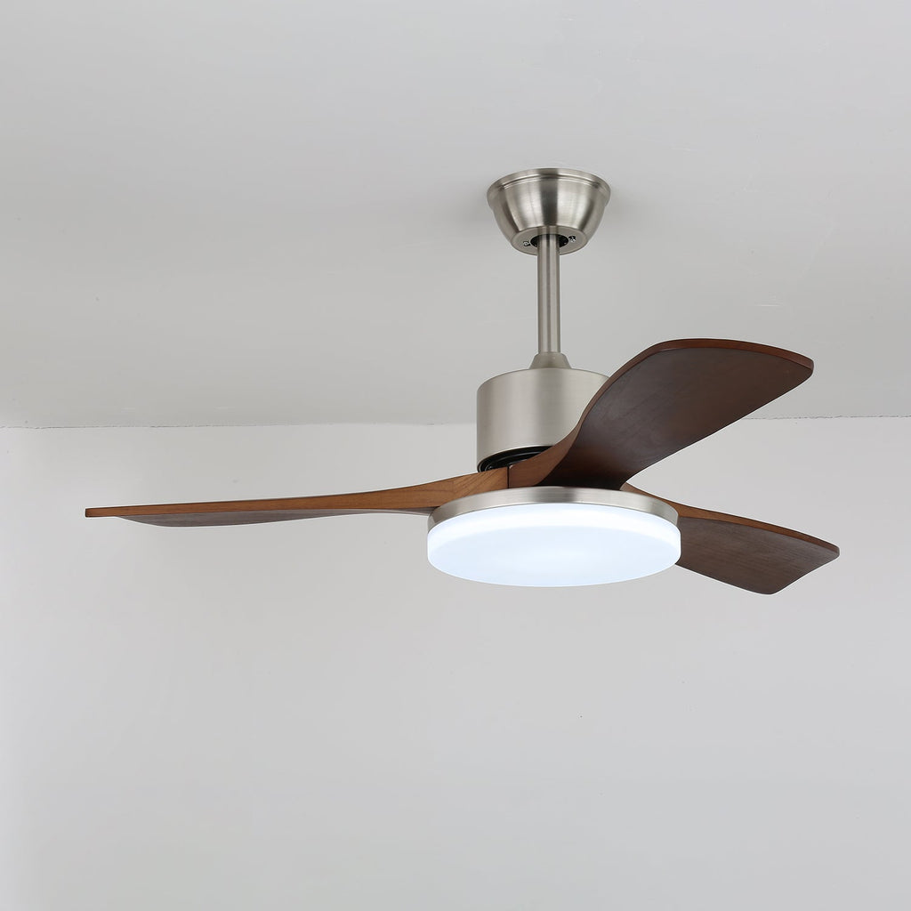 Plafonnier Ventilateur Selora Laiton & Bois
