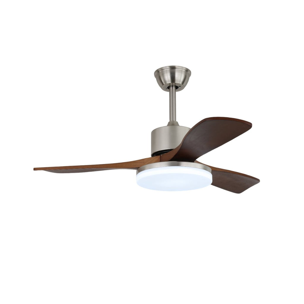 Plafonnier Ventilateur Selora Laiton & Bois