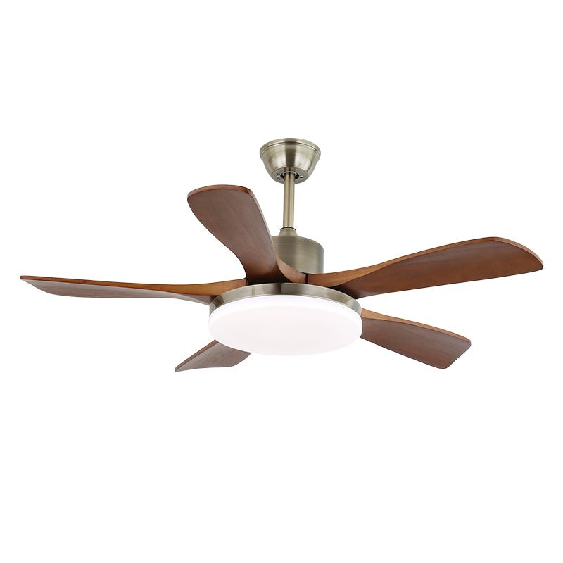 Plafonnier Ventilateur Elara Laiton & Bois
