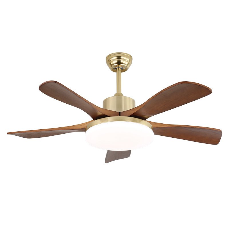 Plafonnier Ventilateur Elara Laiton & Bois