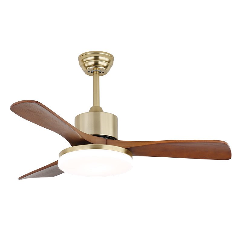 Plafonnier Ventilateur Elara Laiton & Bois