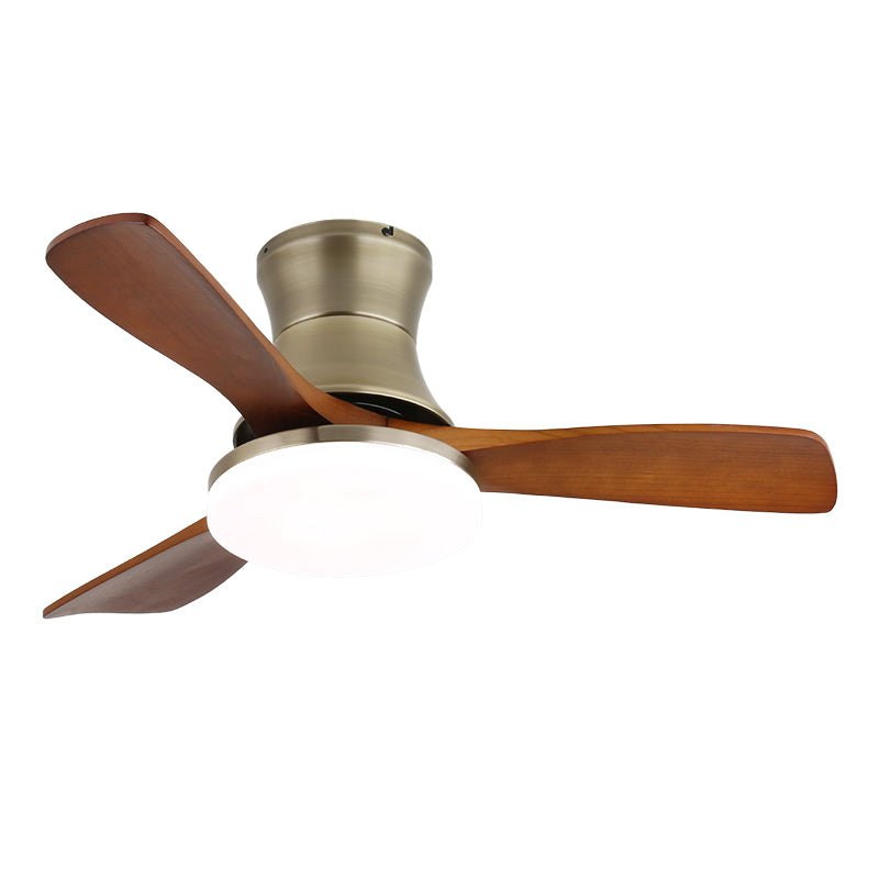 Plafonnier Ventilateur Elara Laiton & Bois