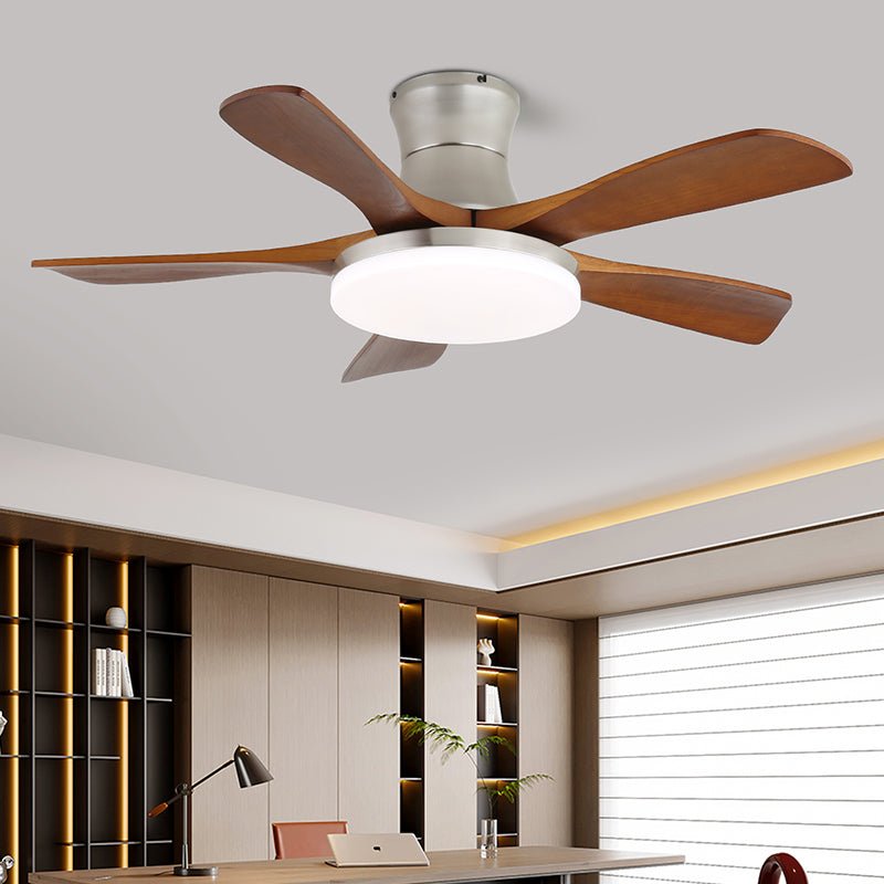 Plafonnier Ventilateur Elara Laiton & Bois