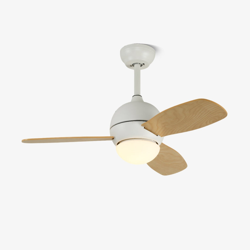 Plafonnier Ventilateur Vevo Bois & Blanc
