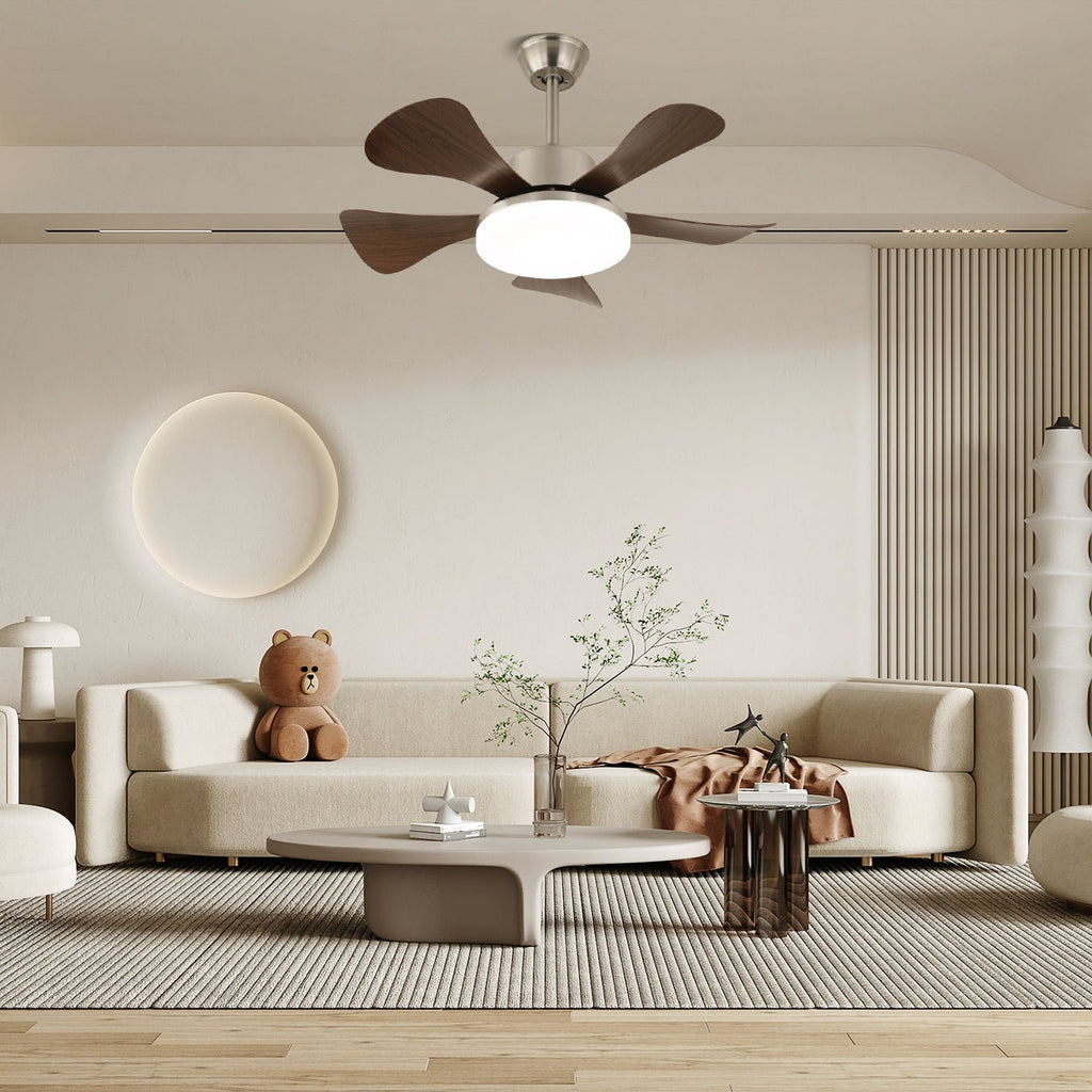 Plafonnier Ventilateur Aveline Nickel