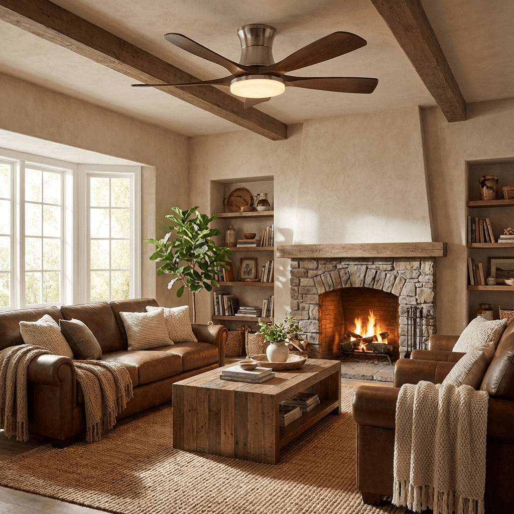 Plafonnier Ventilateur Hudson 5 Pales