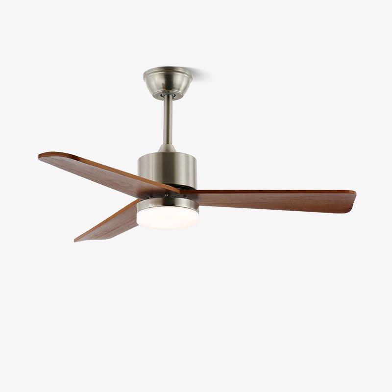 Plafonnier Ventilateur Ventio Bois & Nickel
