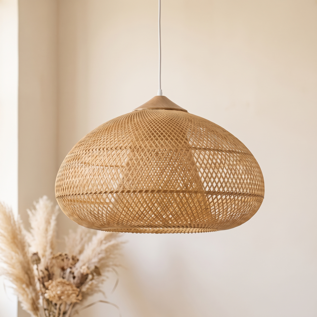 Suspension Galet Bambou