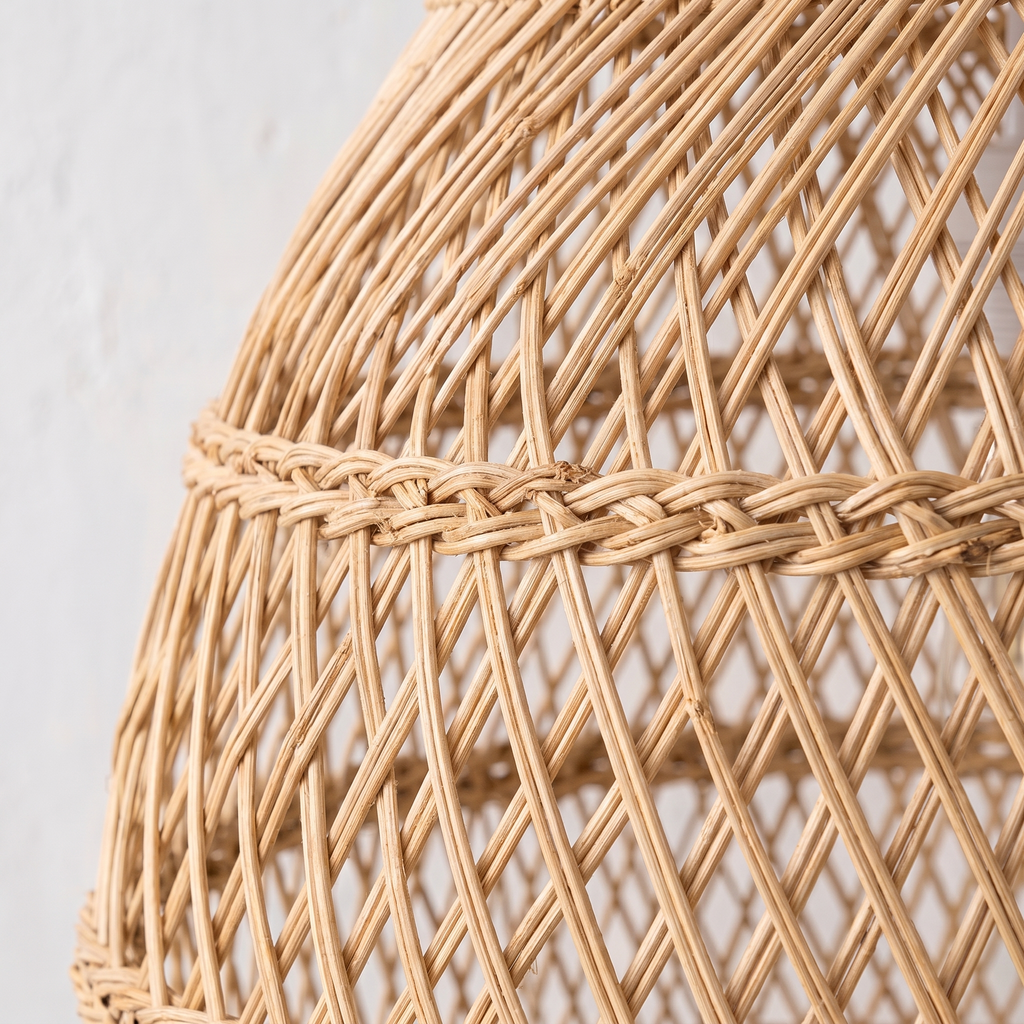 Suspension Cloche Rotin