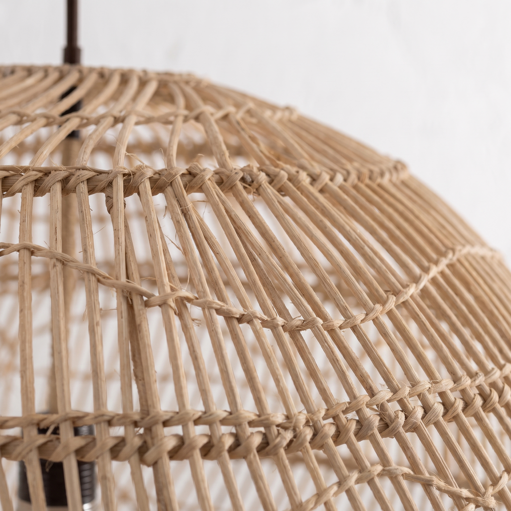 Suspension Sphère Rotin