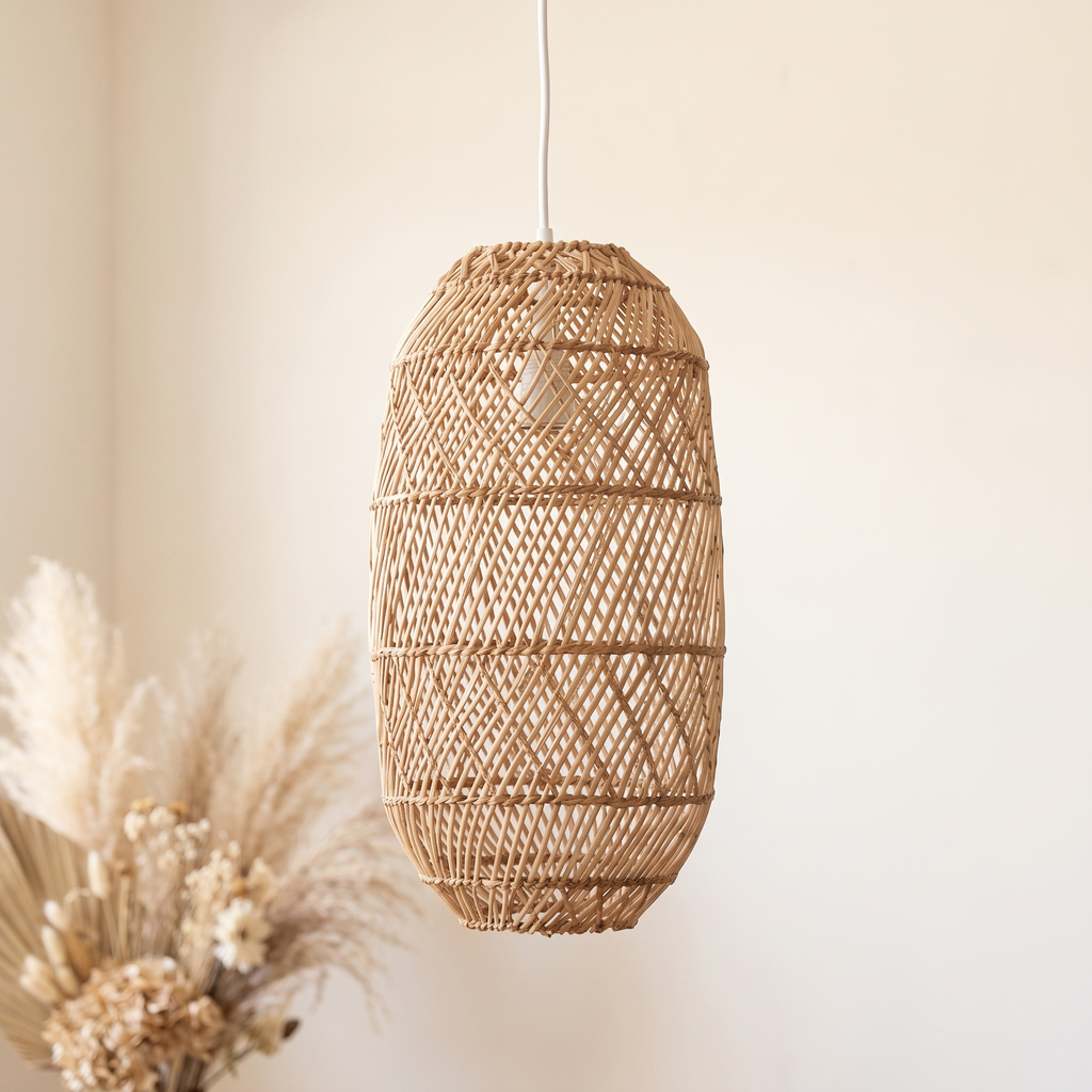 Suspension Lanterne Rotin