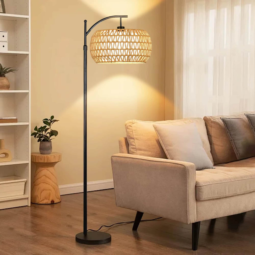 Lampadaire Rotin Bohème