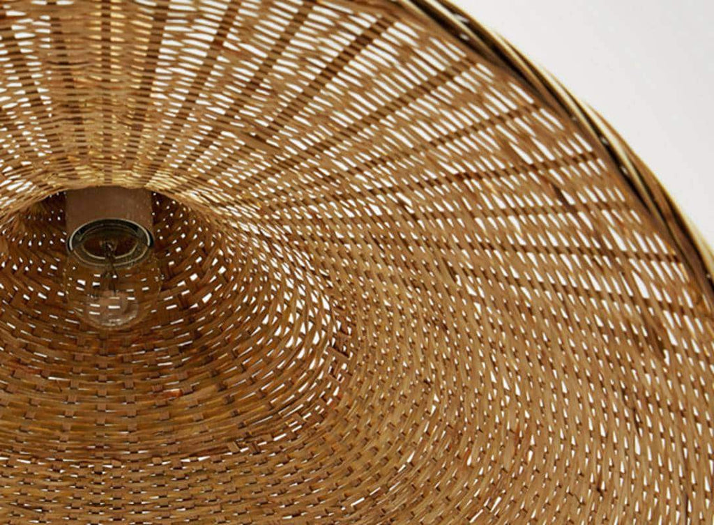 Suspension Rotin Wabi-Sabi Asymétrique Design Japandi
