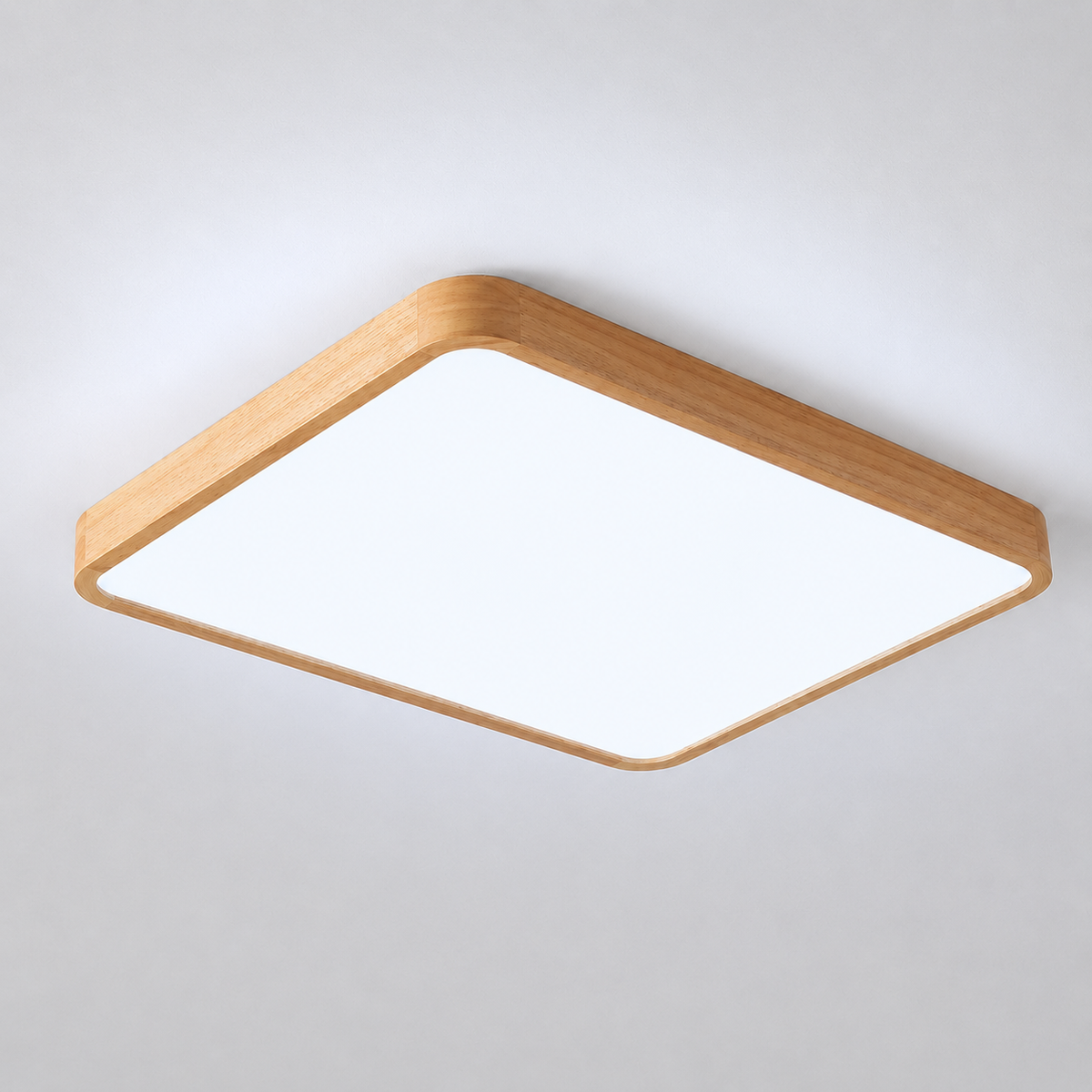 Plafonnier LED Rectangle Bois Design