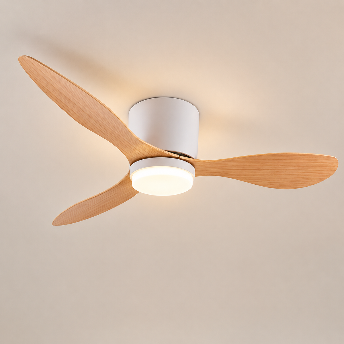 Plafonnier Ventilateur Bois Moderne