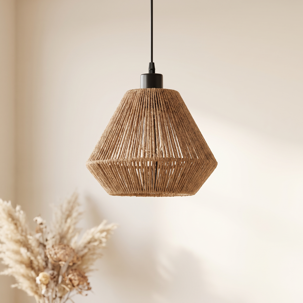 Suspension Conique Rotin