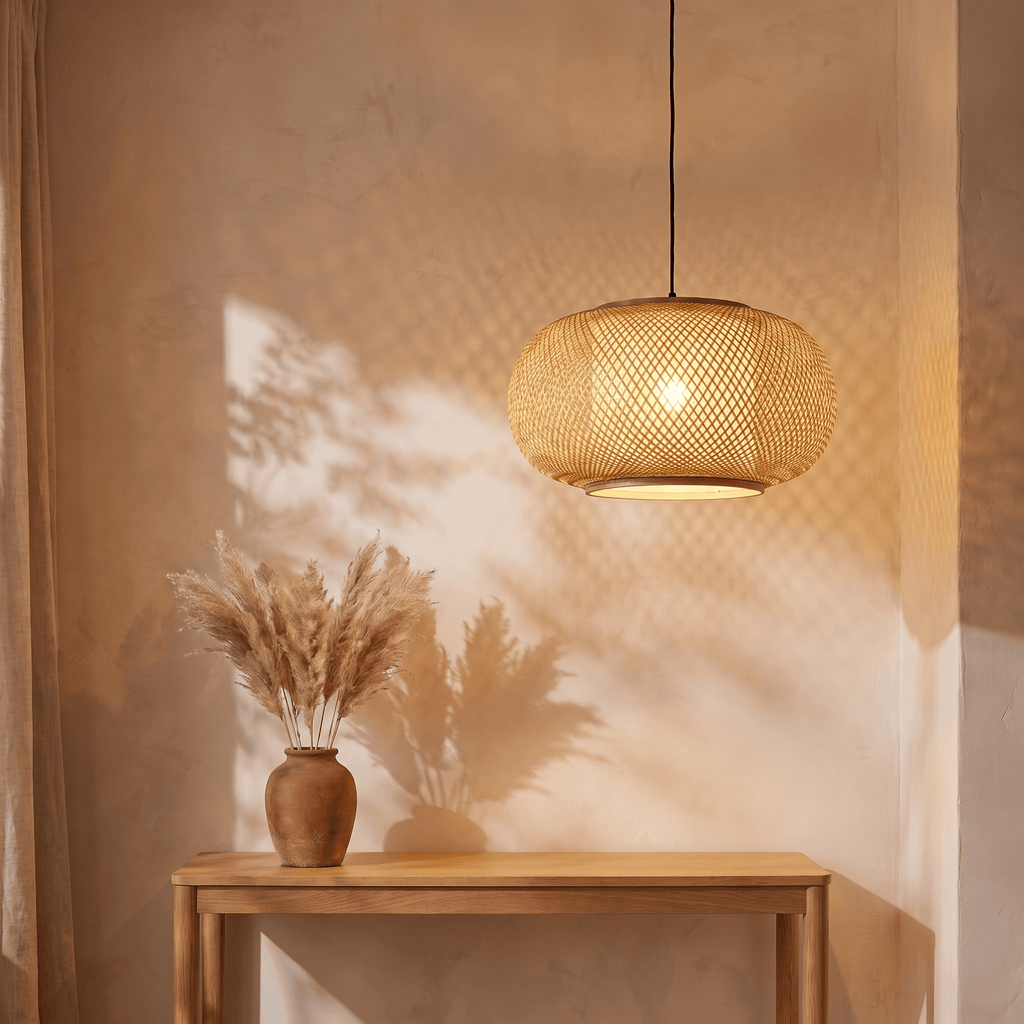 Suspension Tambour Bambou