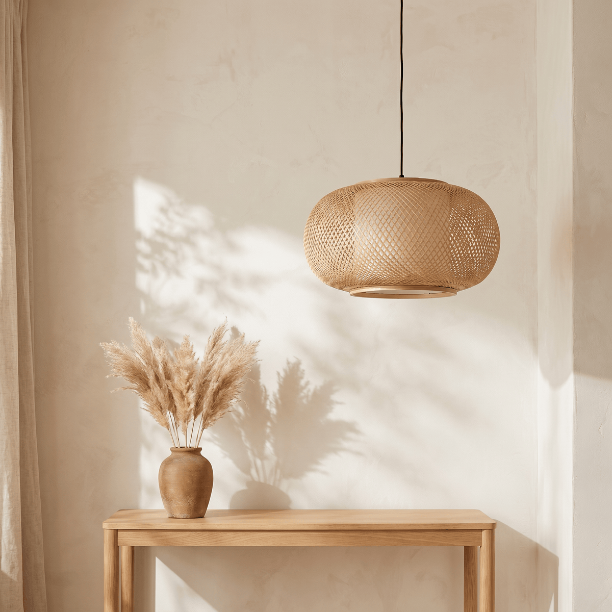 Suspension Tambour Bambou