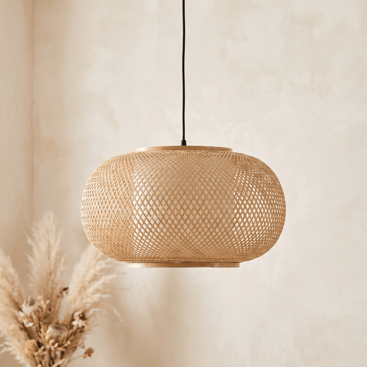 Suspension Tambour Bambou