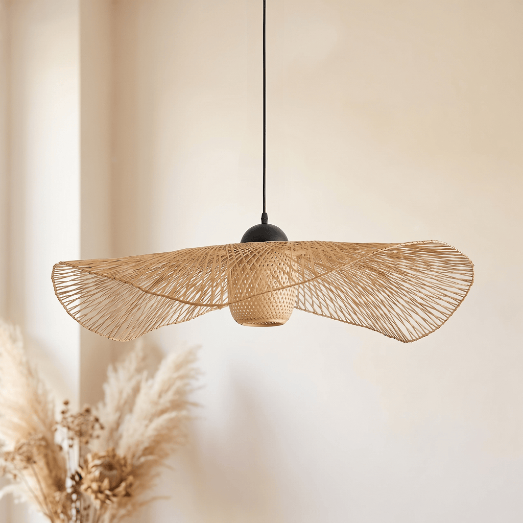 Suspension Ailes avec Diffuseur Central Rotin