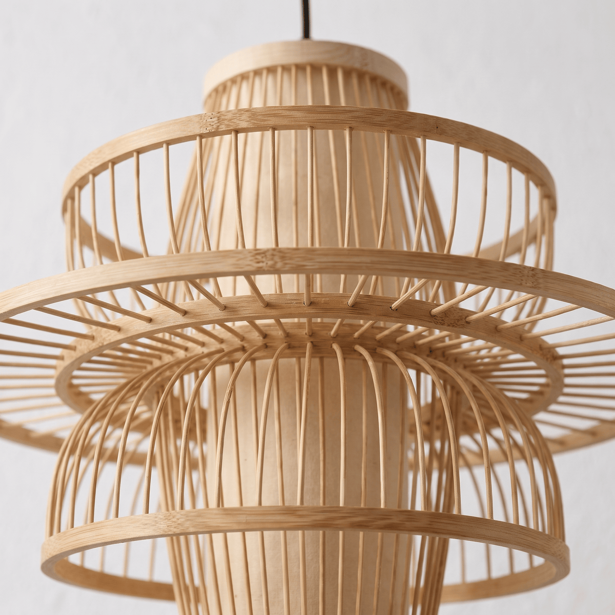 Suspension Design Alvéolaire Bambou
