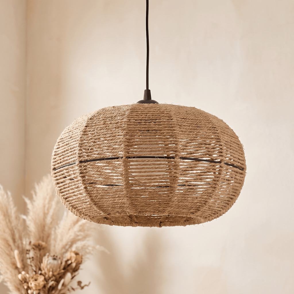 Suspension Tambour Bohème Rotin