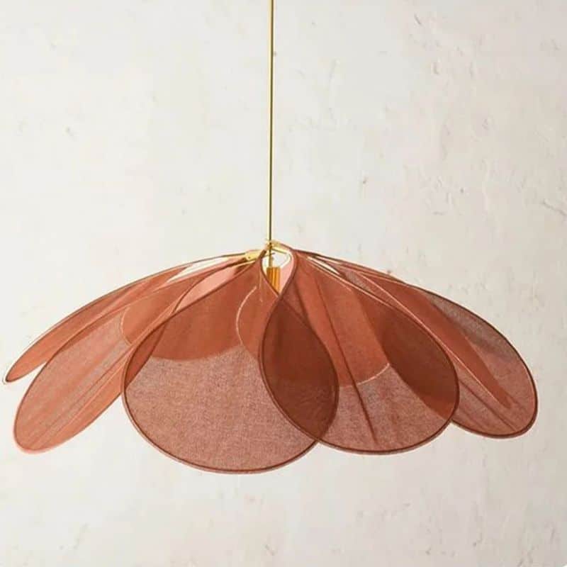 Suspension Pétale Effet Tissu Samsarah Canelle